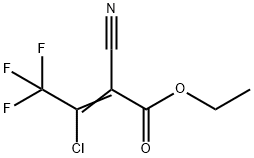 ethyl (2E)-3-chloro-2-cyano-4,4,4-trifluorobut-2-
enoate Struktur