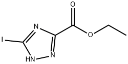 5-IODO-1H-1,2,4-TRIAZOLE-3-CARBOXYLIC ACID ETHYL ESTER Struktur