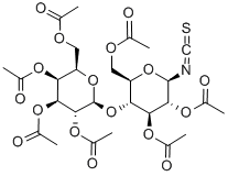 Hepta-O-acetyl-β-D-lactosyl-isothiocyanate Struktur