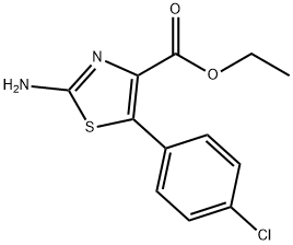 ETHYL 2-AMINO-5-(4-CHLOROPHENYL)-4-THIAZOLECARBOXYLATE Struktur