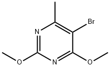 5-BROMO-2,4-DIMETHOXY-6-METHYLPYRIMIDINE Struktur