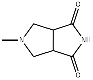 Pyrrolo[3,4-c]pyrrole-1,3(2H,3aH)-dione, tetrahydro-5-methyl- (9CI) Struktur