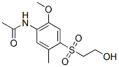 4''-[(2-Hydroxyethyl)-sulfonyl]-2''-methoxy-5''-methylacetanilide Struktur