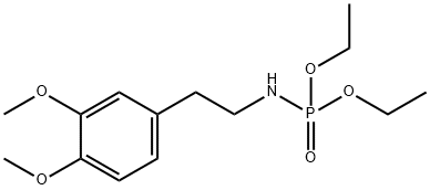 N-[2-(3,4-DIMETHOXYPHENYL)ETHYL]AMIDOPHOSPHORIC ACID DIETHYL ESTER 結(jié)構(gòu)式