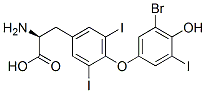 3'-bromo-3,5,5'-triiodothyronine Struktur