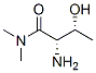 Butanamide, 2-amino-3-hydroxy-N,N-dimethyl-, [R-(R*,S*)]- (9CI) Struktur