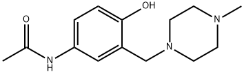 N-{ 4-HYDROXY-3-((4-METHYL-1-PIPERAZINYL) METHYL)- PHENYL}ACETAMIDE Struktur