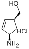 (1S,4R)-4-AMINO-CYCLOPENT-2-ENYL-METHANOL HYDROCHLORIDE Struktur