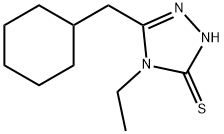 3H-1,2,4-Triazole-3-thione,5-(cyclohexylmethyl)-4-ethyl-2,4-dihydro-(9CI) Struktur