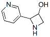 3-Azetidinol, 2-(3-pyridinyl)- (9CI) Structure