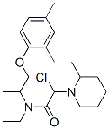 N-[1-(2,4-dimethylphenoxy)propan-2-yl]-N-ethyl-2-(2-methyl-3,4,5,6-tet rahydro-2H-pyridin-1-yl)acetamide chloride Struktur