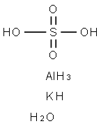 Aluminium potassium sulfate dodecahydrate