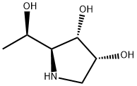 3,4-Pyrrolidinediol,2-[(1R)-1-hydroxyethyl]-,(2S,3S,4R)-(9CI) Struktur