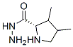 Proline,  3,4-dimethyl-,  hydrazide Struktur