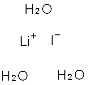 Lithium iodide trihydrate  Struktur