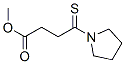 1-Pyrrolidinebutanoic  acid,  -gamma--thioxo-,  methyl  ester Struktur