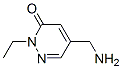 3(2H)-Pyridazinone, 5-(aminomethyl)-2-ethyl- (9CI) Struktur