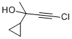 3-Butyn-2-ol, 4-chloro-2-cyclopropyl- Struktur