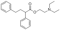 2-(Diethylamino)ethyl 2,4-diphenylbutyrate Struktur