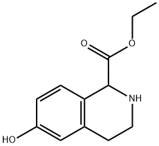 ETHYL 6-HYDROXY-1,2,3,4-TETRAHYDRO-ISOQUINOLINE-1-CARBOXYLATE Struktur