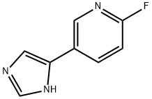 2-FLUORO-5-(1H-IMIDAZOL-4-YL)-PYRIDINE Struktur