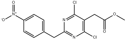 Methyl [4,6-dichloro-2-(4-nitrobenzyl)pyrimidin-5-yl]acetate