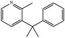 Pyridine, 2-methyl-3-(1-methyl-1-phenylethyl)- (9CI) Struktur