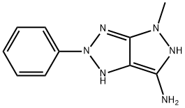 Pyrazolo[3,4-d]-1,2,3-triazol-6-amine, 1,2,4,5-tetrahydro-4-methyl-2-phenyl- (9CI) Struktur