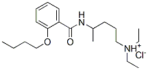 4-[(2-butoxybenzoyl)amino]pentyl-diethyl-azanium chloride Struktur