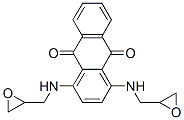 1,4-bis(2,3-epoxypropylamino)-9,10-anthracenedione Struktur