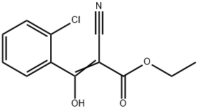 2-PROPENOIC ACID, 3-(2-CHLOROPHENYL)-2-CYANO-3-HYDROXY-ETHYL ESTER Struktur