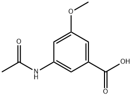 3-METHOXY-5-ACETYLAMINO-BENZOIC ACID Struktur