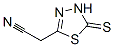 1,3,4-Thiadiazole-2-acetonitrile,  4,5-dihydro-5-thioxo- Struktur