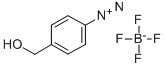 p-(Hydroxymethyl)benzenediazonium·tetrafluoroborate Struktur