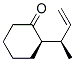 Cyclohexanone, 2-[(1R)-1-methyl-2-propenyl]-, (2R)- (9CI) Struktur