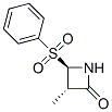 2-Azetidinone,3-methyl-4-(phenylsulfonyl)-,(3S,4R)-(9CI) Struktur