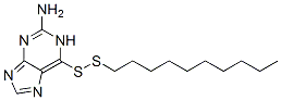 6-(decyldithio)-1H-purin-2-amine Struktur