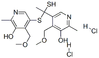 5-[[5-hydroxy-4-(methoxymethyl)-6-methyl-pyridin-3-yl]methyldisulfanyl methyl]-4-(methoxymethyl)-2-methyl-pyridin-3-ol dihydrochloride Struktur