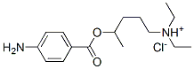 4-(4-aminobenzoyl)oxypentyl-diethyl-azanium chloride Struktur