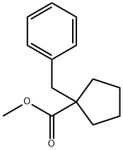 Methyl 1-benzylcyclopentanecarboxylate Struktur