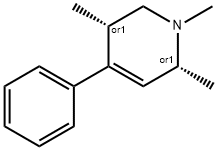 Pyridine, 1,2,5,6-tetrahydro-1,2,5-trimethyl-4-phenyl-, cis- (9CI) Struktur