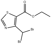 5-Thiazolecarboxylicacid,4-(dibromomethyl)-,ethylester(9CI) Struktur