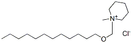 1-((Dodecyloxy)methyl)-1-methylpiperidinium chloride Struktur