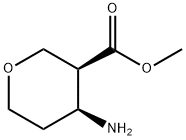 2H-Pyran-3-carboxylicacid,4-aminotetrahydro-,methylester,(3S,4S)-(9CI) Struktur