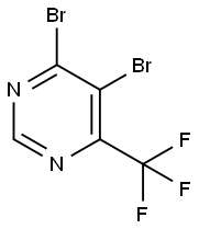 4,5-Dibromo-6-(trifluoromethyl)pyrimidine ,97% Struktur