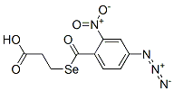 3-(4-azido-2-nitrobenzoylseleno)propionic acid Struktur