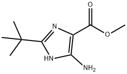 1H-Imidazole-4-carboxylicacid,5-amino-2-(1,1-dimethylethyl)-,methylester Struktur