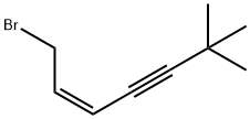 1-BROMO-6,6-DIMETHYL-2-ENE-4-YNE-HEPTANE Struktur