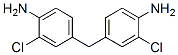 4-[(4-amino-3-chlorophenyl)methyl]-2-chloroaniline Struktur