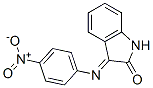 2H-Indol-2-one, 1,3-dihydro-3-(4-nitrophenylimino)- Struktur